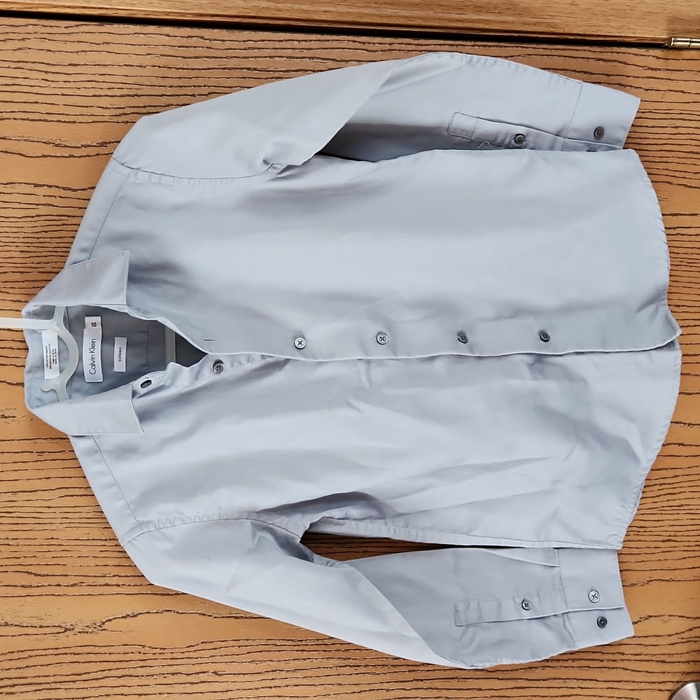 Calvin Klein Boys Button Down Shirt Size 10